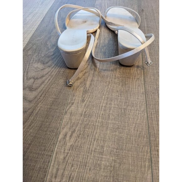 Loeffler Randall Alice Cream Satin Sandal 8.5 - Picture 3 of 13